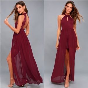 Lulus my beloved lace maxi dress